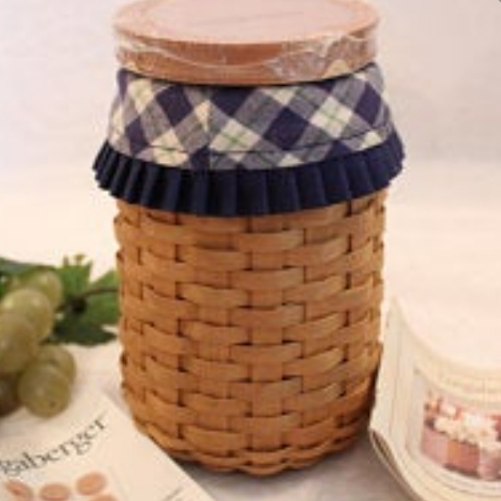 Longaberger fabric liner blue ribbon pride NWT